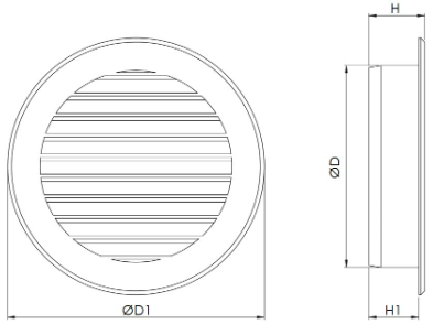 Krata wentylacyjna VR125M