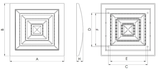 Ventilation grille N12G