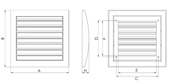 Krata wentylacyjna N12R