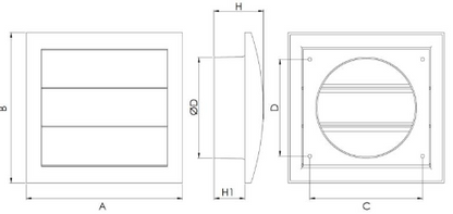 Krata wentylacyjna ND12Z