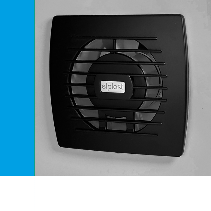Bathroom fan Eol 100B Onyx