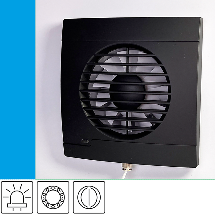 Wentylator łazienkowy Vulkan RK100L+ Onyx ECO - Venthouse – ELPLAST.COM PSA