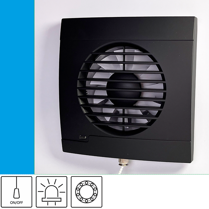 Vulkan RK100P Onyx ECO bathroom fan - Venthouse
