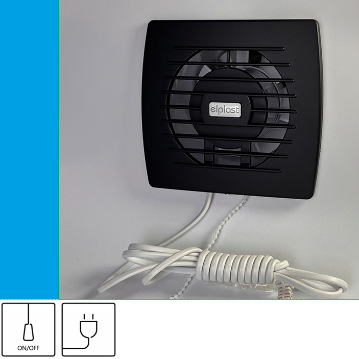 Wentylator łazienkowy Eol 100 Onyx