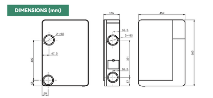 Jednostka odzysku ciepła ERVQ-B150-1B1(H02)