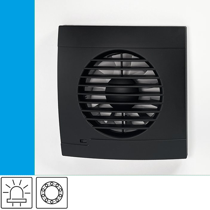 Vulkan RK100L Onyx ECO bathroom fan - Venthouse