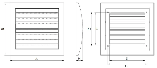 Ventilation grille N12