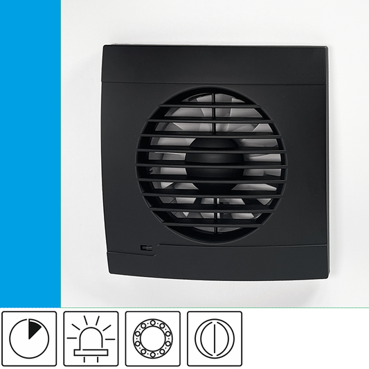 Vulkan RK100T+ Onyx ECO bathroom fan - Venthouse