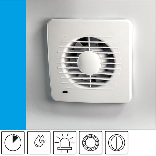 Bathroom fan Aero DK100HT+