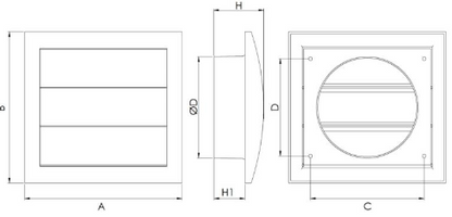 Ventilation grille ND15Z