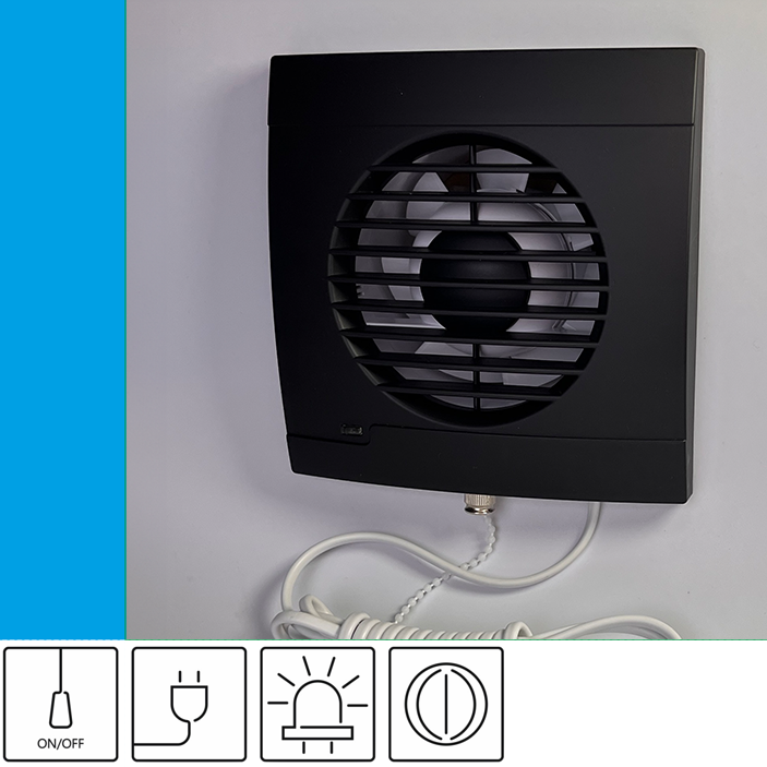 Wentylator łazienkowy Aero RS100+ Onyx