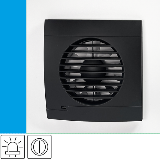 Bathroom fan Vulkan RS100L+ Onyx