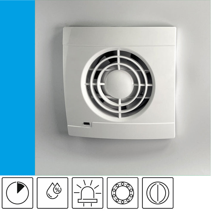 Bathroom fan Aero VK100HT+