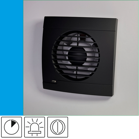 Bathroom fan Aero RS100T+ Onyx