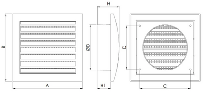Krata wentylacyjna ND12R
