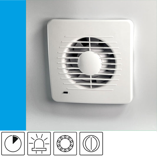 Bathroom fan Aero DK100T+