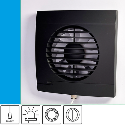 Vulkan RK100P+ Onyx ECO bathroom fan - Venthouse